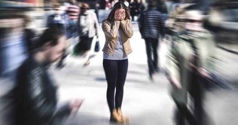 Panic attack in public place